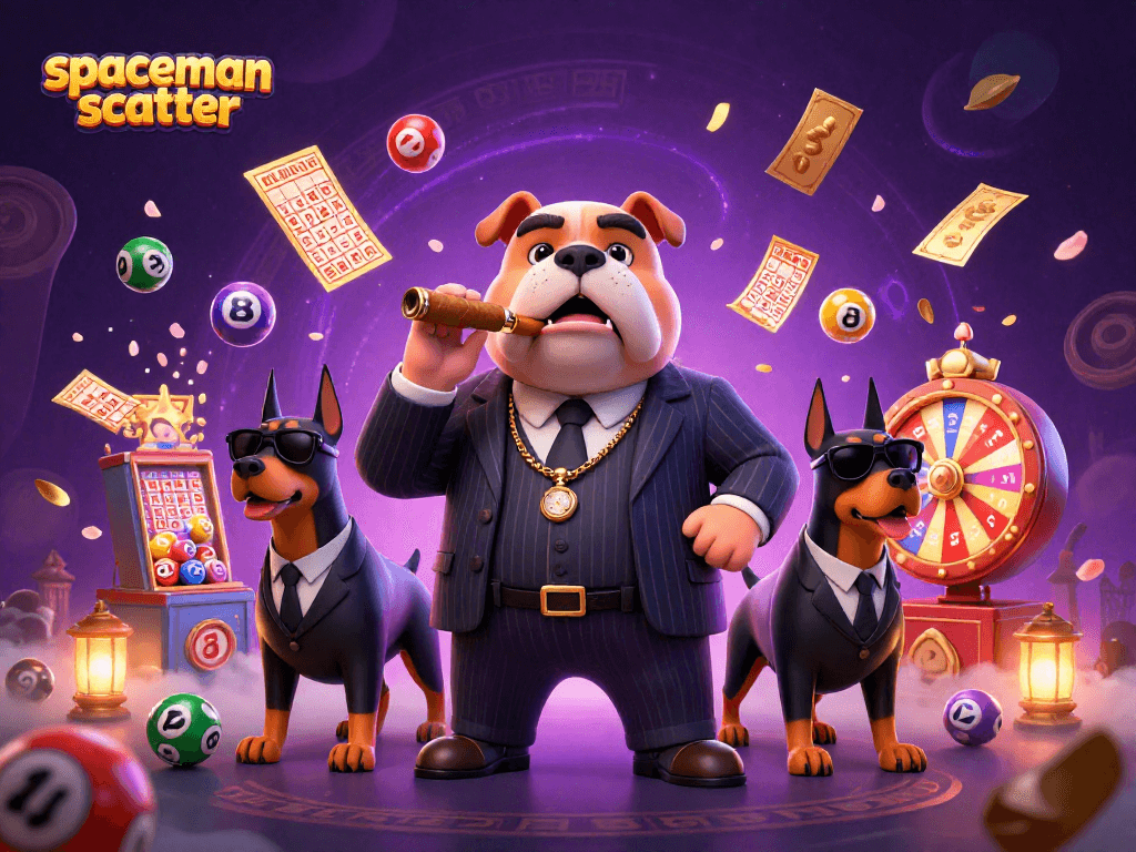 Experience thrilling action with spaceman scatter surrounded by vibrant casino elements and a charismatic trio.
