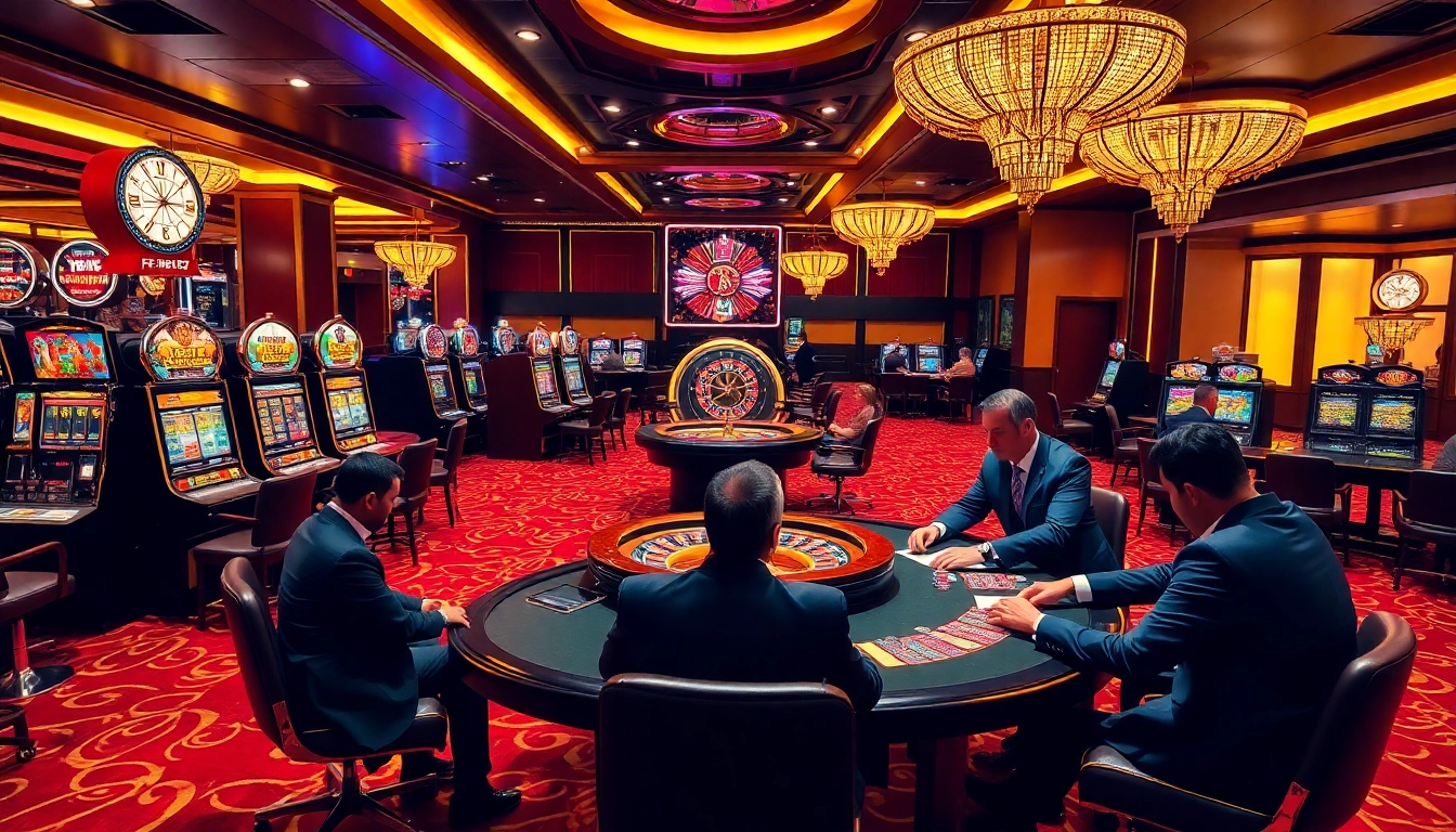 Experience the thrill of betting at F8 BET with exciting casino tables and vibrant atmosphere.