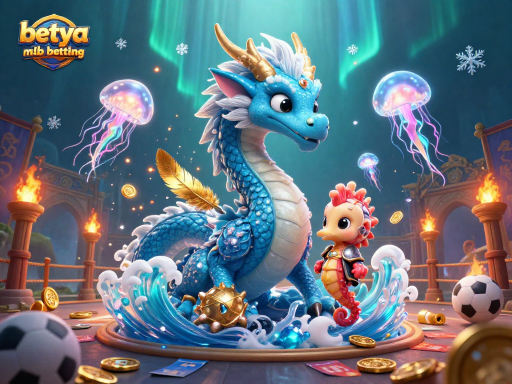 Experience the excitement of betya mlb betting in this vibrant underwater scene with dynamic sports elements.