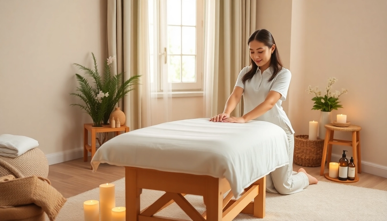 Experience 오산출장마사지 with a professional therapist in a serene home setting, enhancing relaxation and comfort.