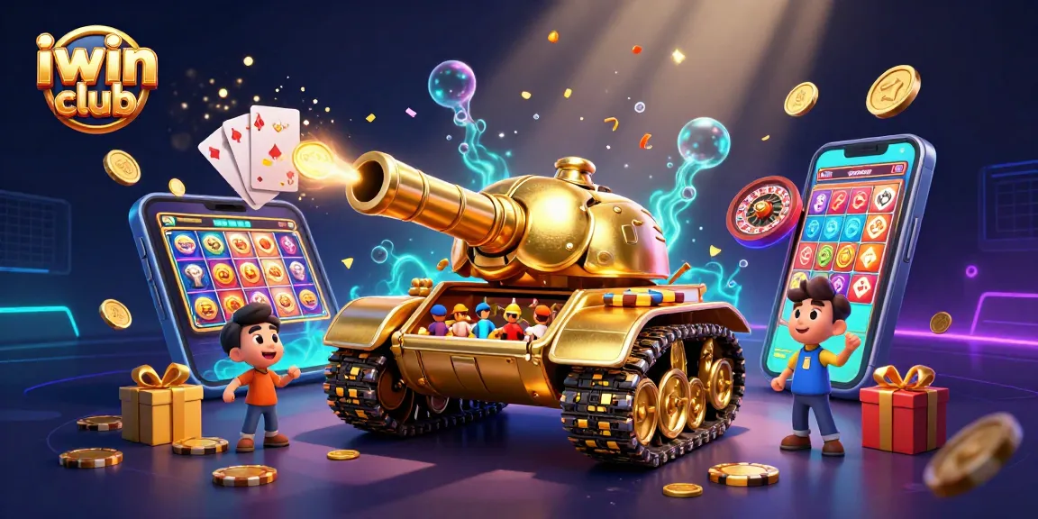 Join the excitement at iwin club with a vibrant casino scene featuring dynamic gaming elements and action.