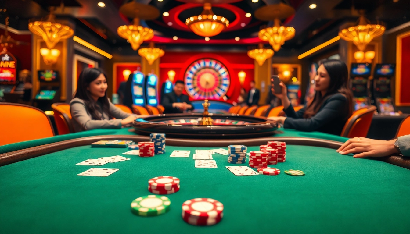 Experience the thrill at trang chủ 789win, featuring a vibrant poker scene with colorful chips, cards, and exciting casino games.