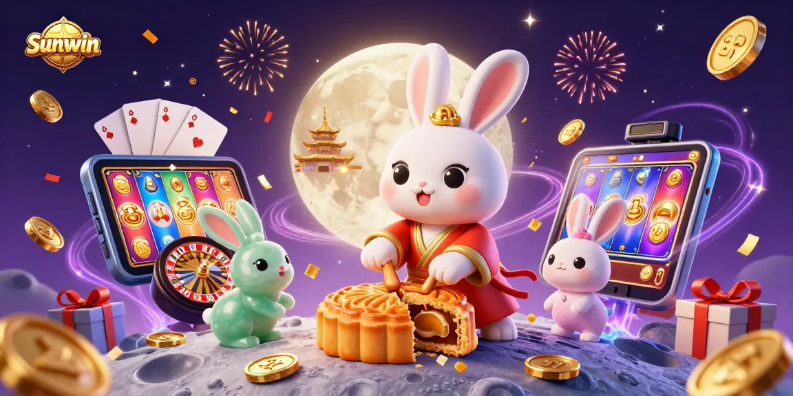 Sunwin offers an engaging experience with a colorful slot game and vibrant casino elements.