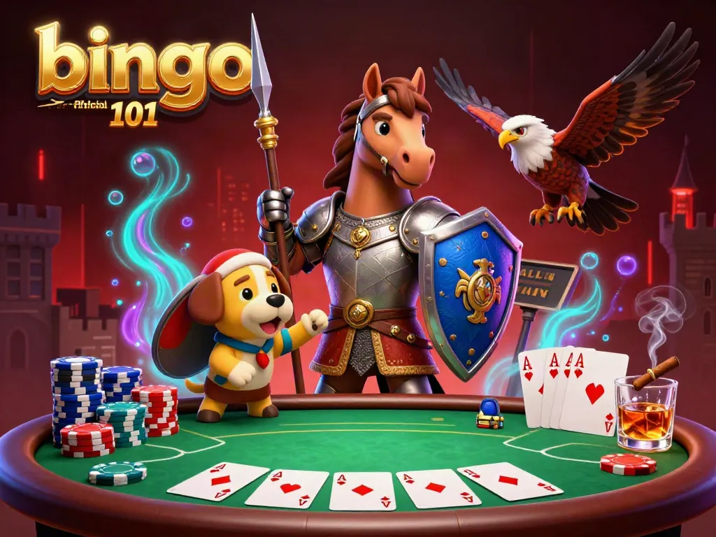 Engage with the rich features of the bingo 101 official website through this vibrant 3D illustration showcasing interactive gaming elements.