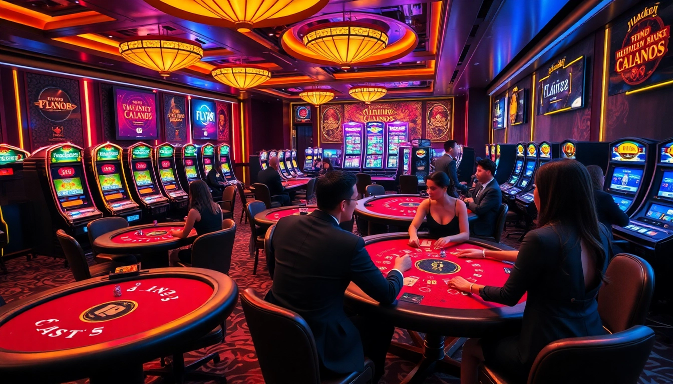 Experience the excitement of FLY88 casino gaming with vibrant tables and thrilling action.