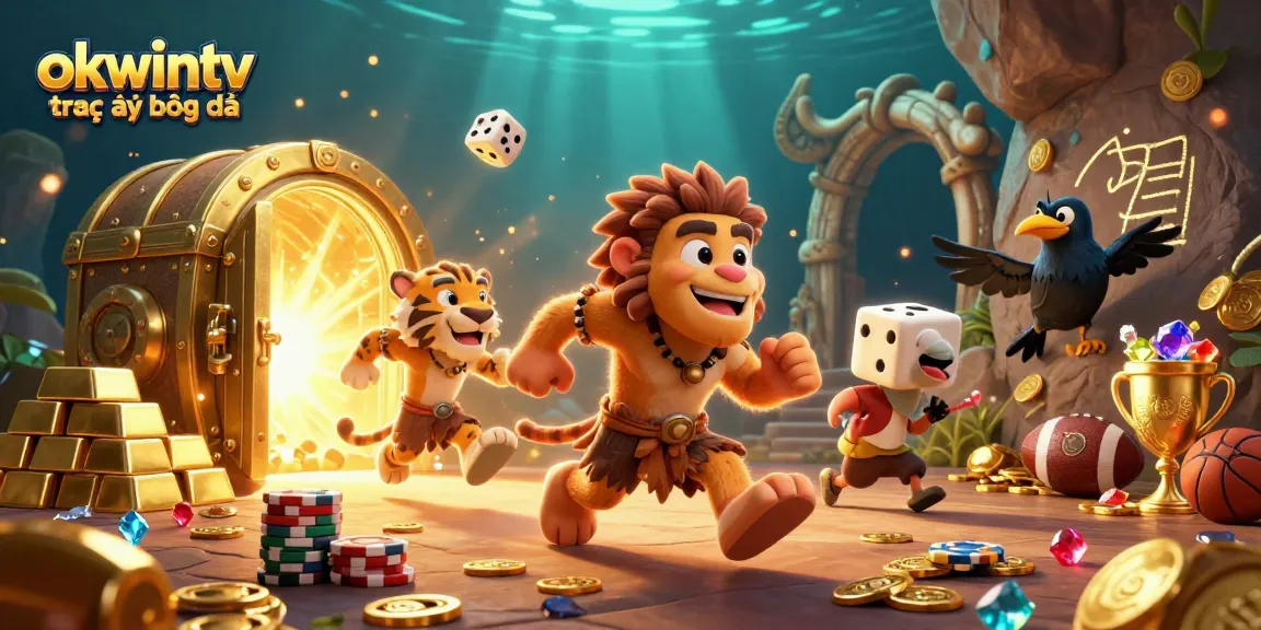 Experience the excitement of okwintv trực tiếp bóng đá in this dynamic 3D sports betting scene.
