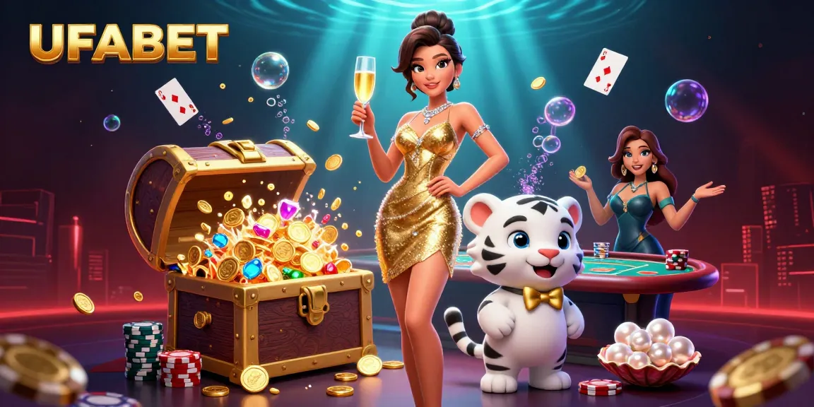 Experience thrilling gaming action at UFABET with our glamorous characters and dynamic casino elements.