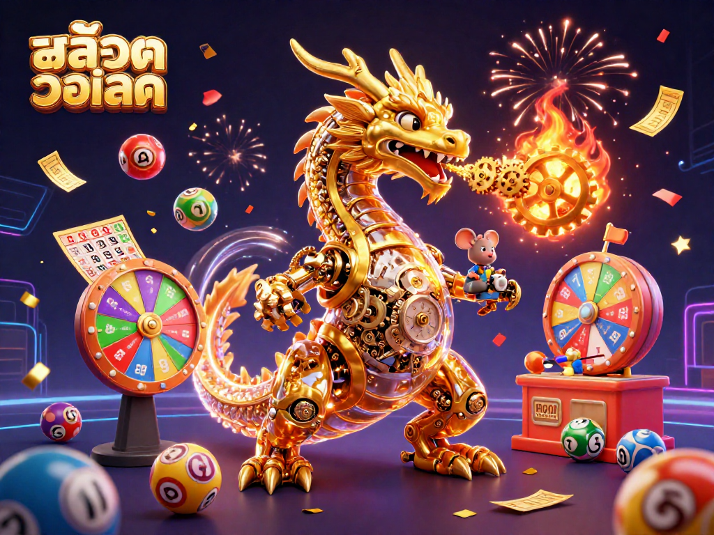 Play สล็อตวอเลท with colorful themes and engaging gameplay, showcasing thrilling lottery elements and vivid character action.