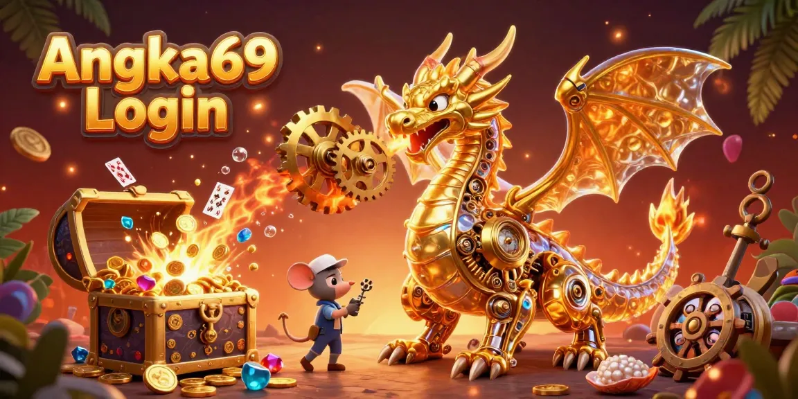 Engage with Angka69 Login for immersive slot gaming experiences featuring golden dragon artwork.