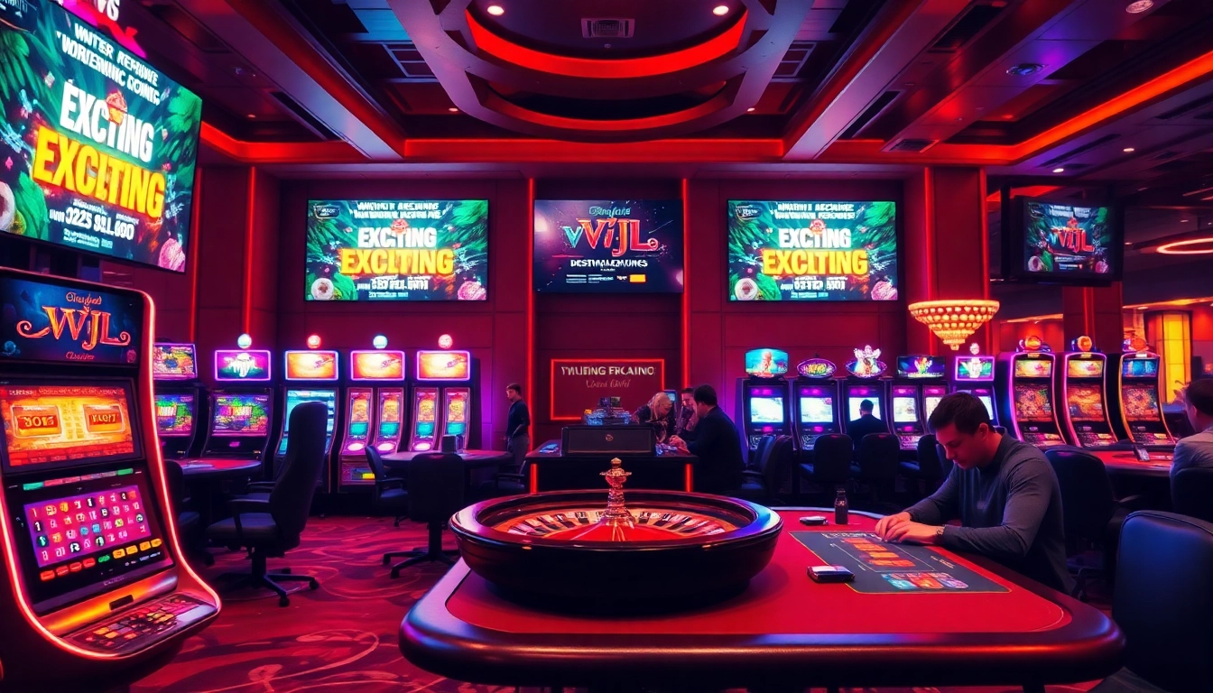Experience the thrill of the game vvjl with vibrant casino visuals blending excitement and luxury.