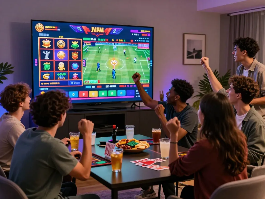 Exciting online gaming experience at sc88.com with players enjoying multiple games in a vibrant setting.