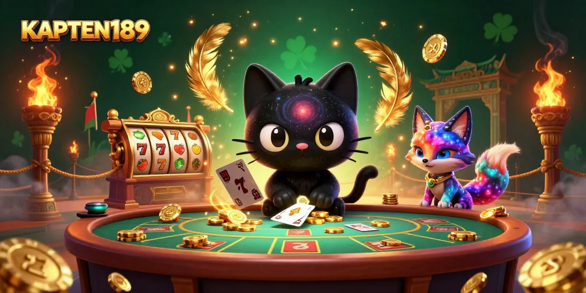 KAPTEN189 menawarkan pengalaman bermain slot online dengan karakter kartun menggemaskan dan suasana kasino yang menawan.