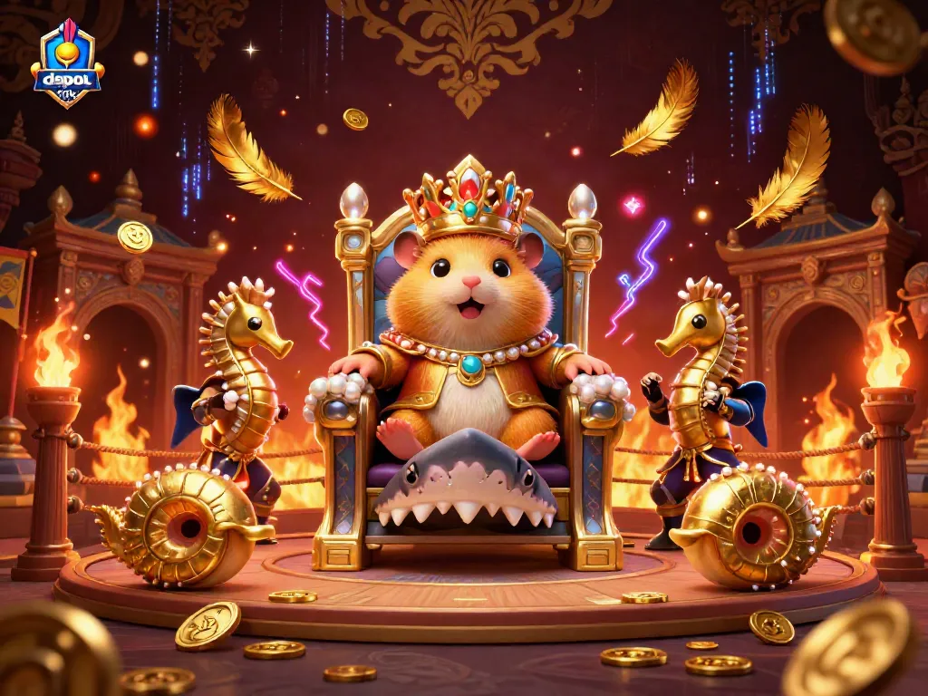 Engage with the immersive world of depo 10k, where golden hamster kings rule amidst vibrant casino treasures.