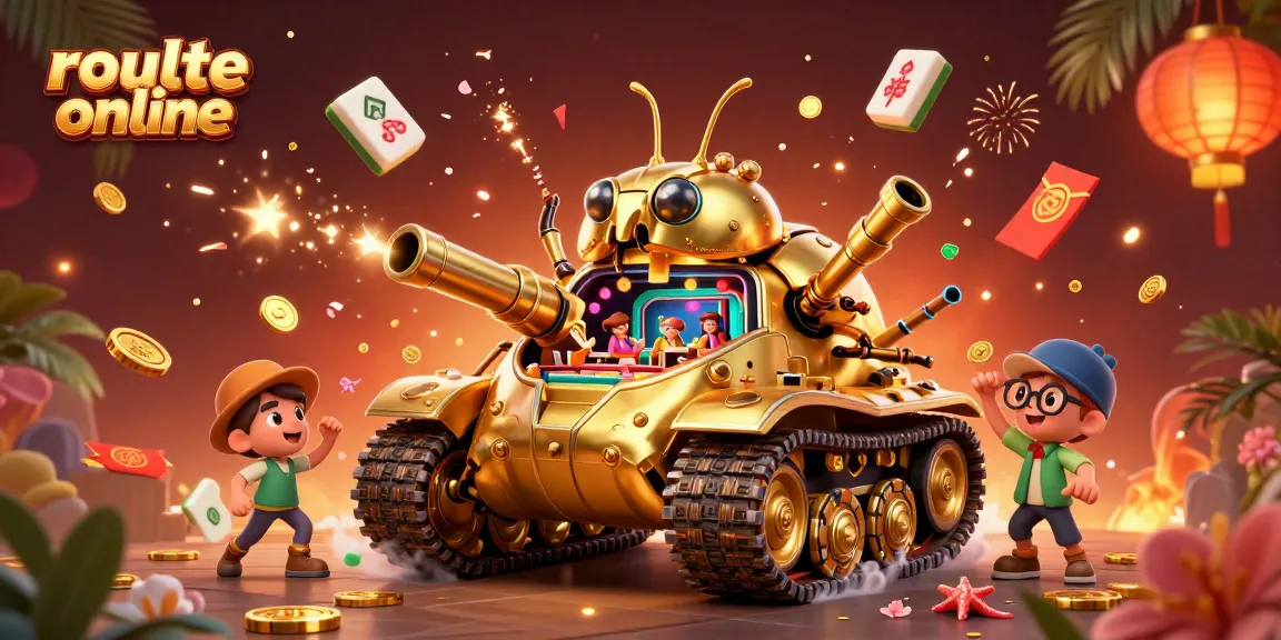 Experience thrilling roulette online with this vibrant 3D casino scene showcasing dynamic gameplay elements.