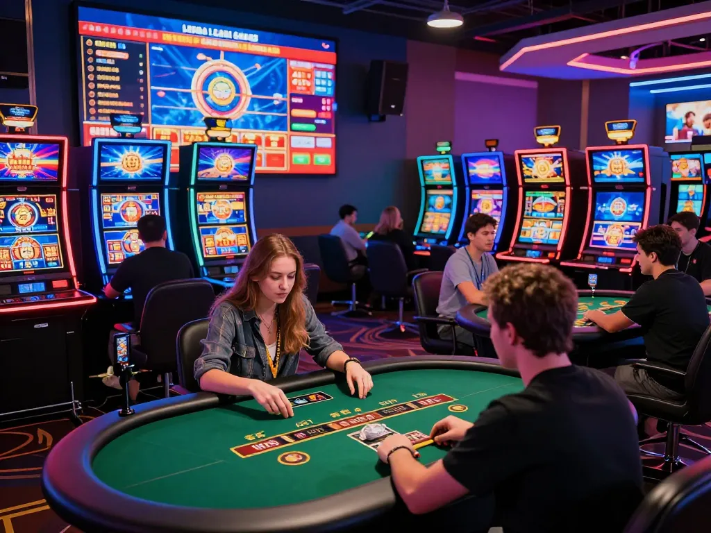 Players at GI8 engaged in online gaming, showcasing vibrant casino experience.