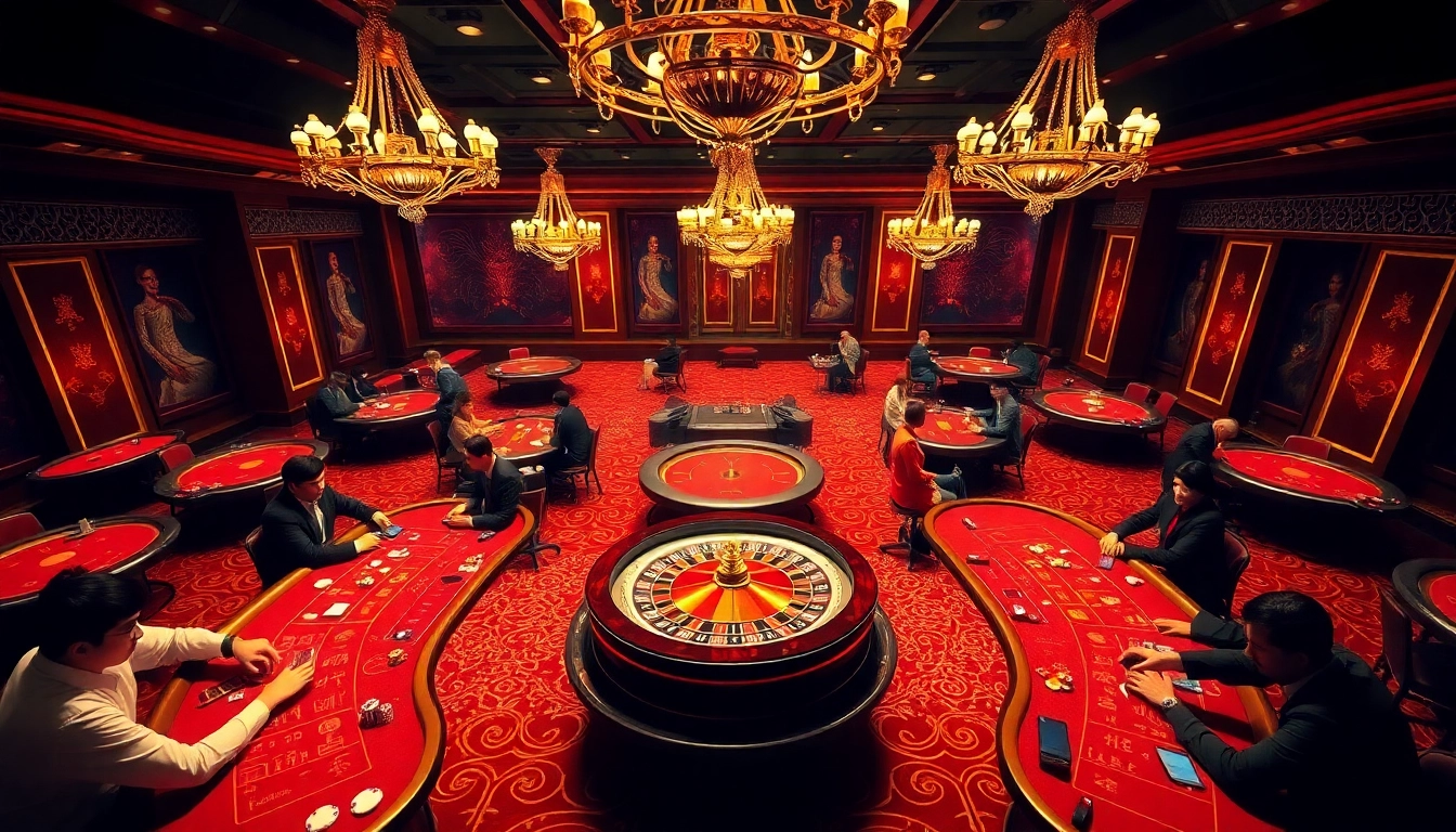Engage with the thrilling atmosphere of 88i as players savor intense gambling moments at luxurious casino tables.