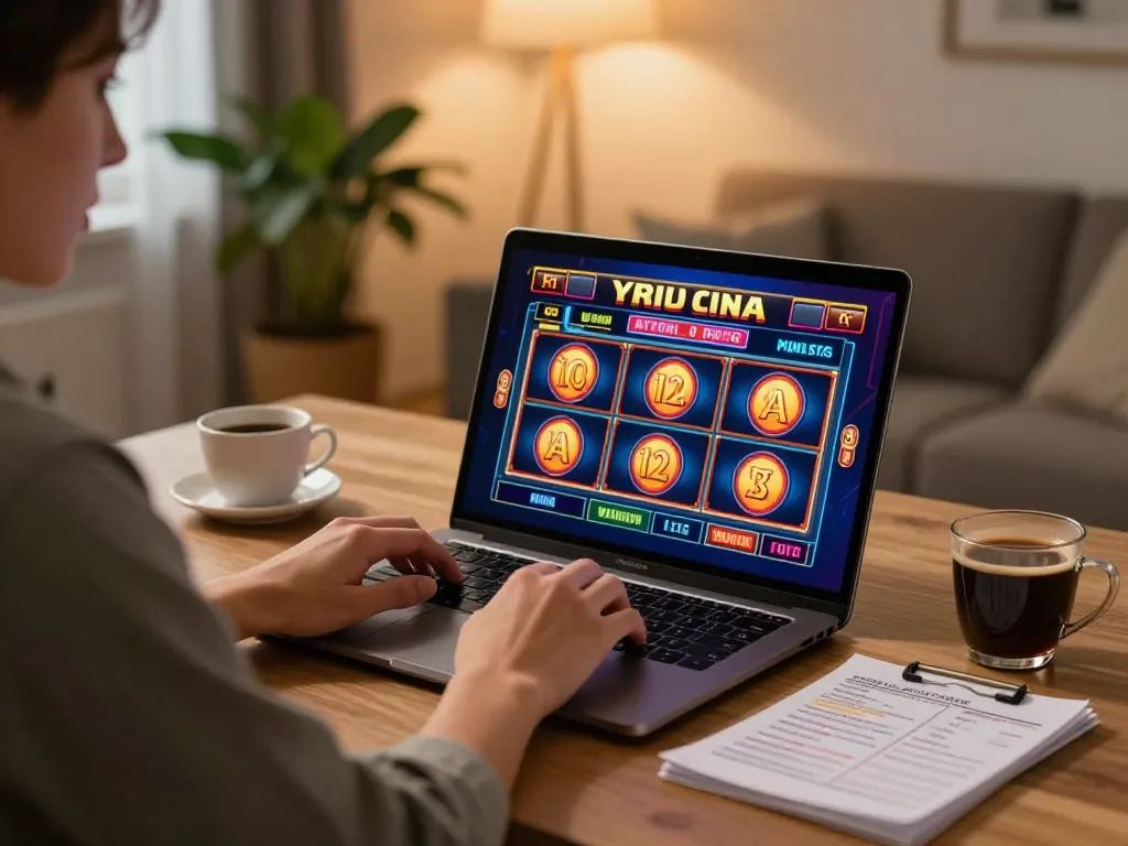 Engaging online slot gameplay at home with snk88 strategy notes and cozy ambiance.