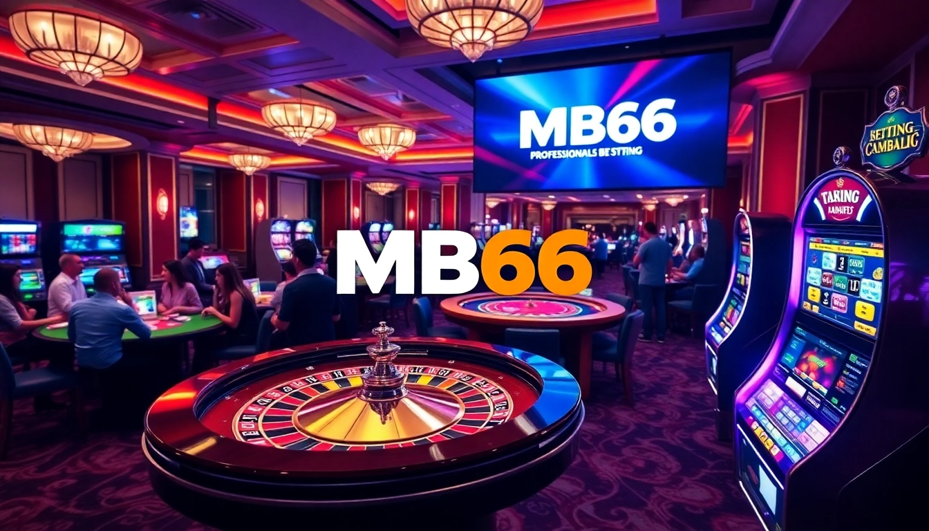 Win big at MB66 casino with roulette and poker action in a luxurious setting.