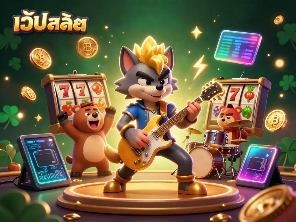 การเล่นเกมสล็อตออนไลน์กับเว้ปสล้อต ที่เต็มไปด้วยไฟฟ้าและโชคดี