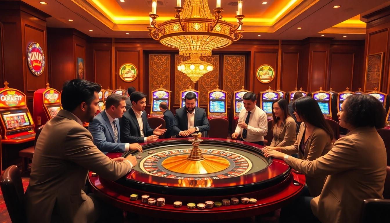 Experience the excitement of gambling at a luxurious casino, including vibrant roulette, with a focus on contact with Eco Green Builders.