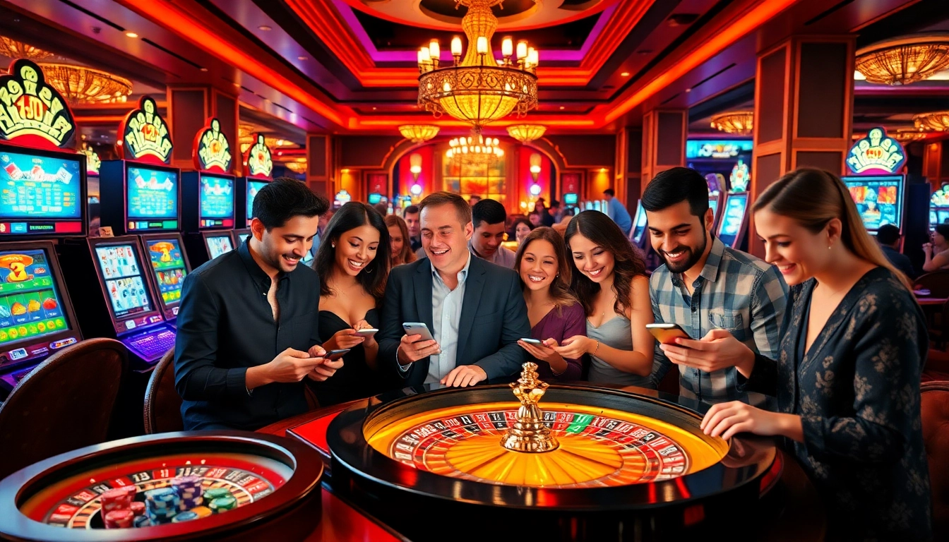 IDNSLOT players celebrating wins at an online casino, demonstrating excitement and engagement.