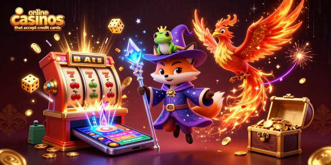 Experience online casinos that accept credit cards with vibrant slot games, mystical characters, and exciting rewards.