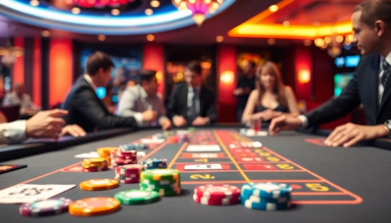 Experience the thrill of online casino singapore with an engaging gaming setup and vibrant atmosphere.