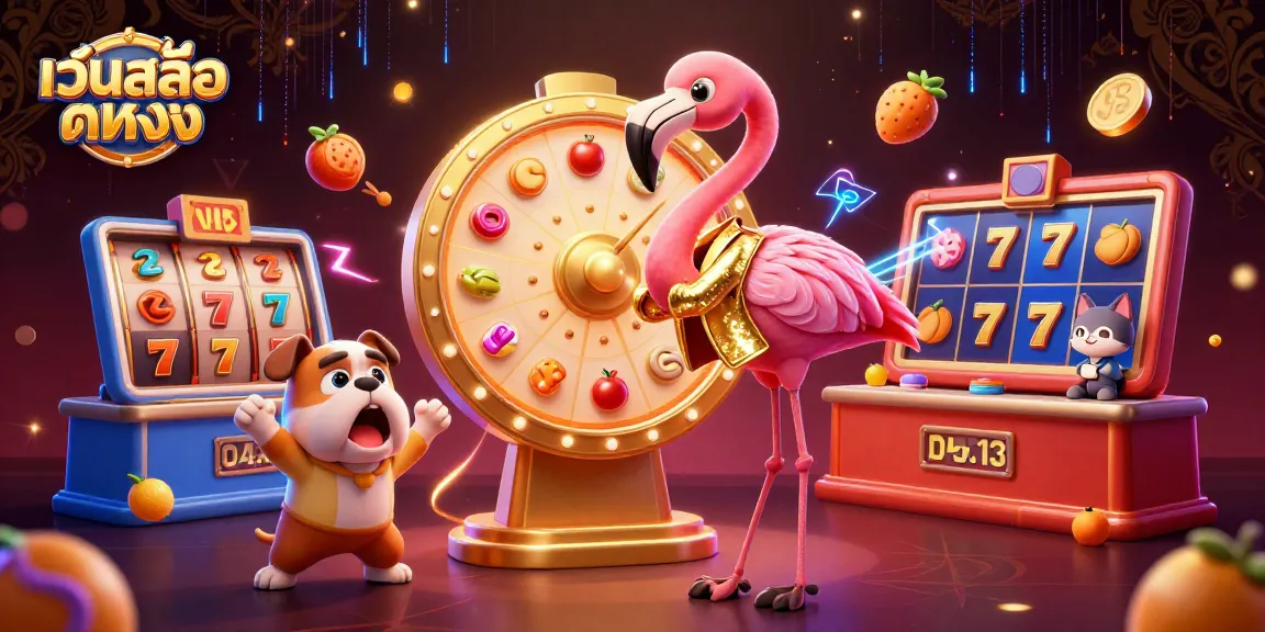 Experience the thrill of เว็บสล็อตตรง with vibrant 3D casino characters celebrating big wins and jackpots.
