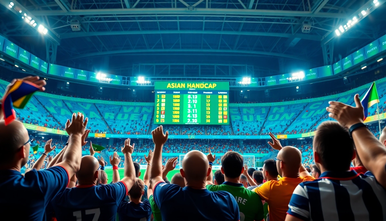 SBOBET taruhan olahraga langsung di stadion dengan penggemar bersemangat.