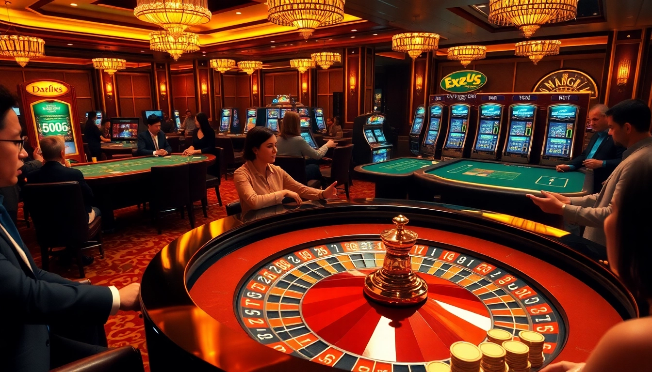 Players enjoying exciting games at https://xx88.boats/ with vibrant casino tables and chips.