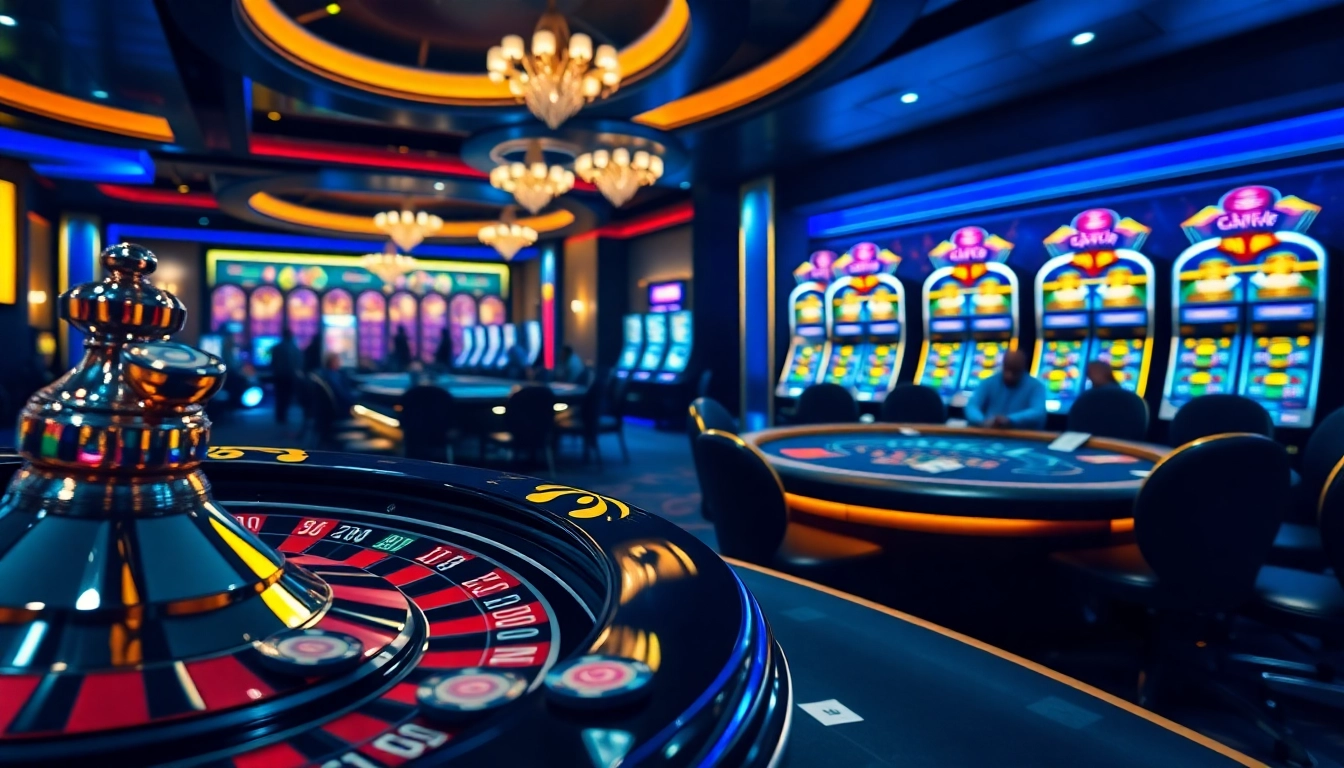 Experience luxury gambling with a roulette wheel and vibrant casino action at https://kjc.jp.net/.