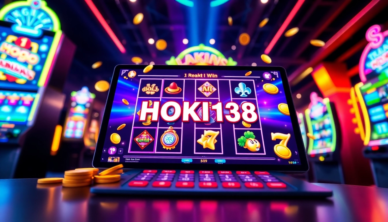 Exciting online slot game interface featuring hoki138 symbols and vibrant graphics.