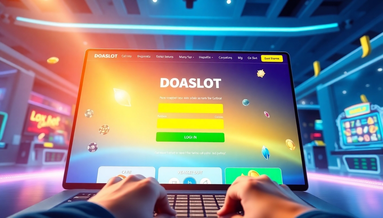 Experience the excitement of doaslot login on a modern gaming platform interface.