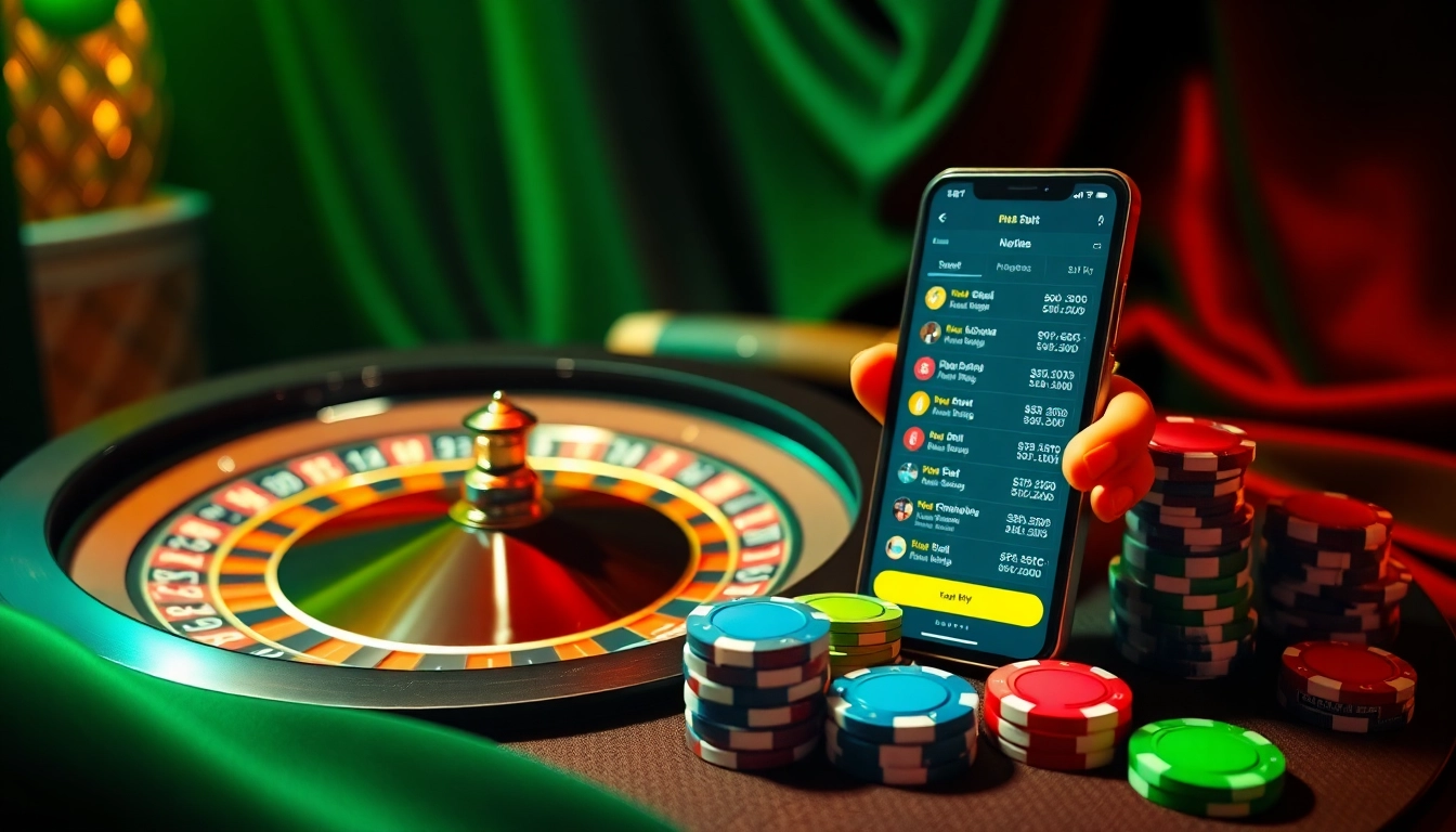 Engage with สมัครแทงบอล at a premium online betting interface featuring roulette and poker elements.