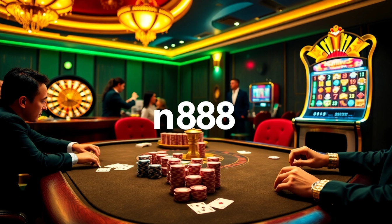 Experience the thrill of gambling at nh88 with vibrant casino tables and exciting gameplay.