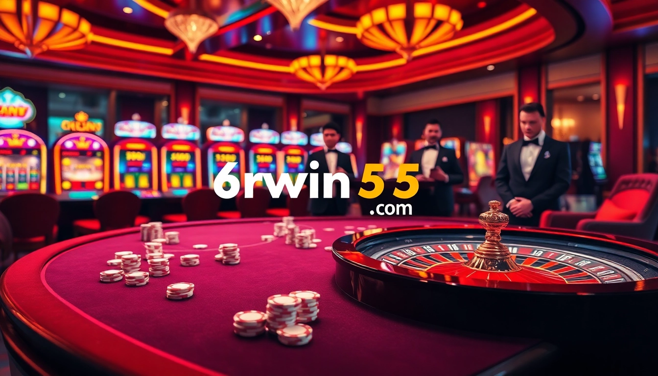 Experience thrilling gameplay at 6rwin55.com with vibrant casino tables and exciting poker action.