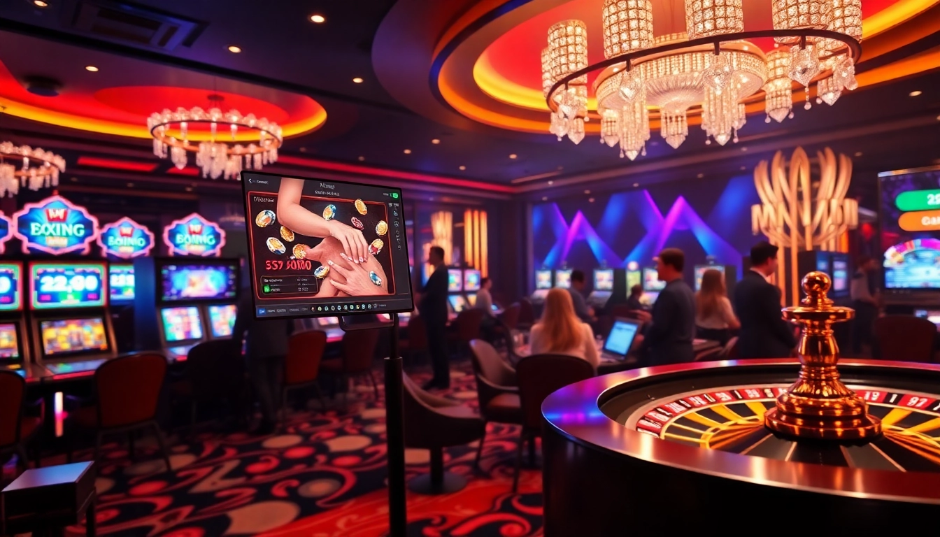 Experience the excitement of MK8 เครดิตฟรี with engaging casino visuals, slot machines, and poker interactions.