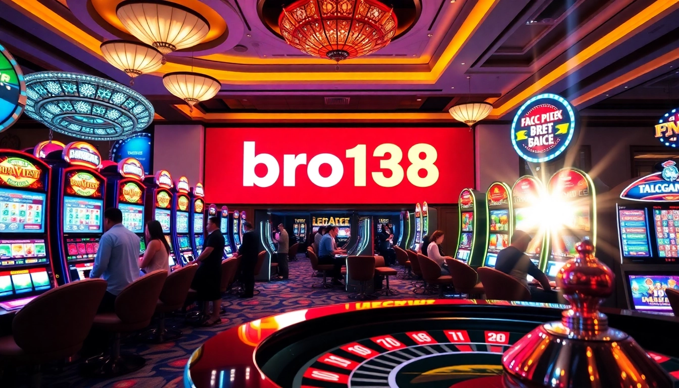 Experience thrilling gameplay at bro138 with vibrant slot machines and engaging roulette.